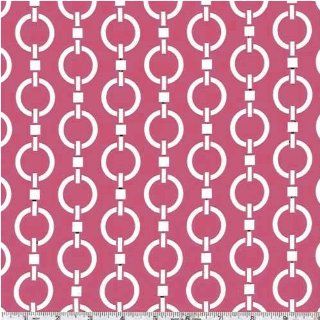 54'' Wide For Your Home Chain Link Stripe Cherry Fabric By The Yard