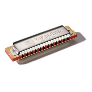 hohner marine band 12 hole harmonica in chrome