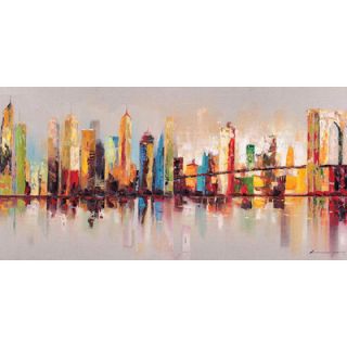 Moes Home Collection Raw City At Large Canvas Wall Art