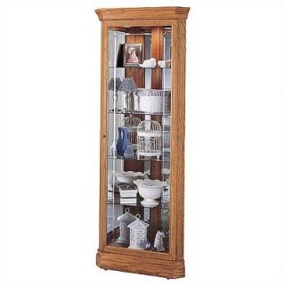 Wildon Home ® Benton City Curio Corner Cabinet with Mirror