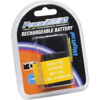 Power2000 BP 718 Replacement Lithium Ion 3.6v, 2100Ah Camcorder Battery for Canon  Camcorder Batteries  Camera & Photo