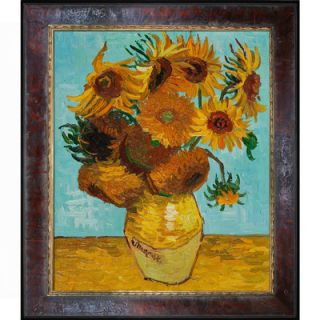 Tori Home Sunflowers by Van Gogh Frame Original Painting