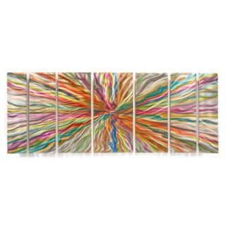 All My Walls Abstract by Ash Carl Metal Wall Art in Bright Multi   23