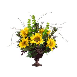 Tori Home 24 Sunflower, Protea and Bells of Ireland Floral