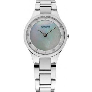 Bering Time 32327 701 Ladies Ceramic Silver Watch Watches