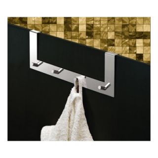 Gedy by Nameeks Appendiabitti Over Door Four Prong Robe Hook in Chrome
