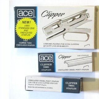 Ace 702 Clipper Plier Stapler   Value Pack  Office Plier Staplers 