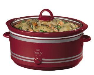 Crock Pot SCV702 7 Quart Oval Manual Slow Cooker, Red Kitchen & Dining