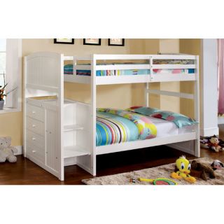 Powell May Twin over Twin/Full Bunk Bed with Built In Ladder