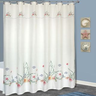 United Curtain Co. Seashell Polyester Shower Curtain