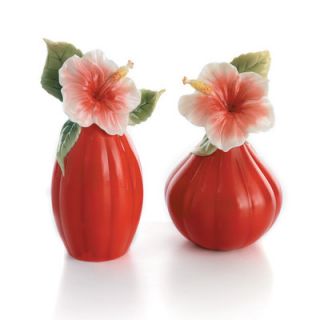 Franz Collection Island Beauty Hibiscus Flower Salt and Pepper Shakers
