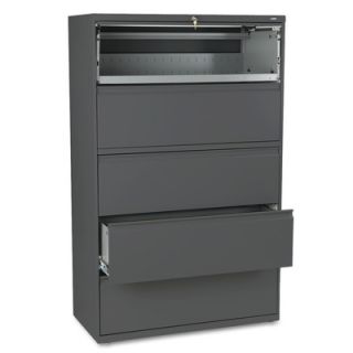 HON 800 Series 42 W Five Drawer Lateral File with Locks