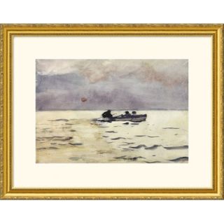 Great American Picture Rowing Home Gold Framed Print   Winslow Homer