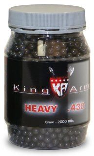 King Arms 0.43 gram 6mm BBs 2000 ct. Jar  Airsoft Bbs  Sports & Outdoors