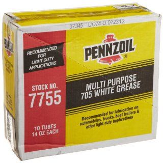 Pennzoil (7755 10PK) Multi Purpose 705 White Grease Tube   14 oz., (Pack of 10) Automotive