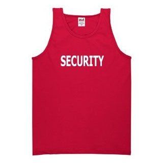 SECURITY on Mens Cotton Tank Top (in 7 colors) Sports & Outdoors
