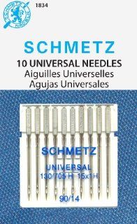 SCHMETZ Universal (130/705 H) Household Sewing Machine Needles   Carded   Size 90/14   10 Pack  Other Products  