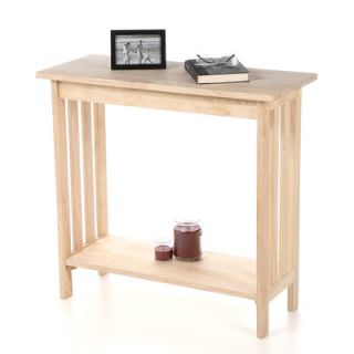International Concepts Unfinished Mission Console Table
