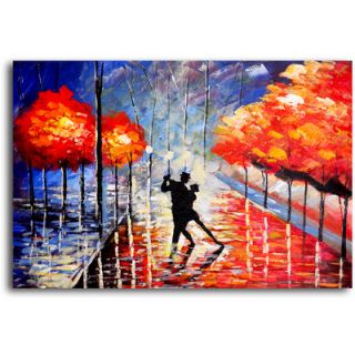 My Art Outlet Hand Painted Dancing The Night Away Oil Canvas Art