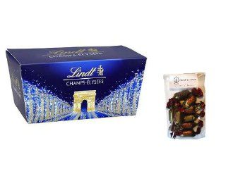 Lindt Champs Elyse Assortiment chocolate assortment (220g)(7.77oz)+ 1 French my World Caramel filled chocolate  Gourmet Chocolate Gifts  Grocery & Gourmet Food