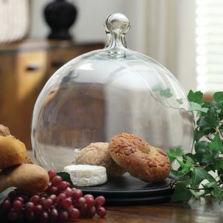 Creative Co Op Sonoma Glass Cloche with Wood Base