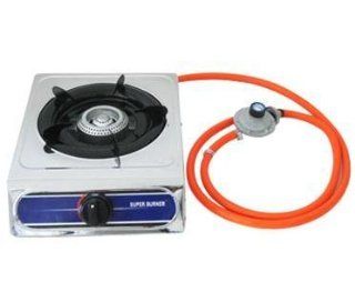 Deluxe Stainless Steel Portable Propane Burner  Camp Stoves  Sports & Outdoors