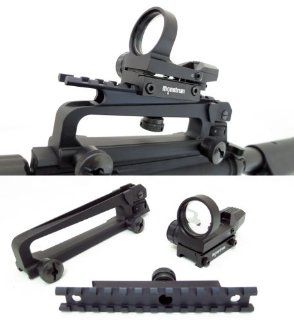 Monstrum R05 Open 26mm Red/Green Dot Reflex Sight and AR 15 Detachable Carry Handle with Rail Mount Package  Sports & Outdoors