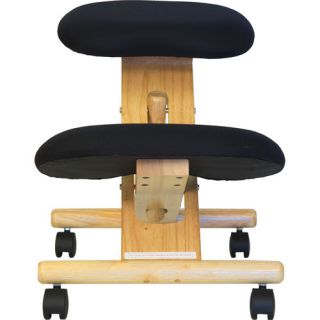 Low Back Height Adjustable Kneeling Chair with Dual Wheel
