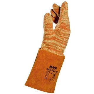 MAPA Temp Tech 725 Cotton Heavyweight Glove, High Temperature, 14" Length, Size 10, Orange (Bag of 6 Pairs) Safety Gloves
