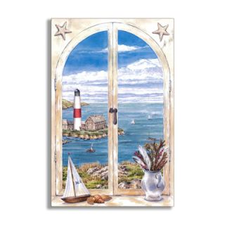 Stupell Industries Montauk Lighthouse Faux Window Scene