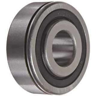 The General 7510 DL Extra Light Extended Inner Ring Bearing, Double Sealed, No Snap Ring, Inch, 0.62" Bore, 1.75" OD, 3/4" Width, 707 lbs Static Load Capacity, 1366 lbs Dynamic Load Capacity Bushed Bearings