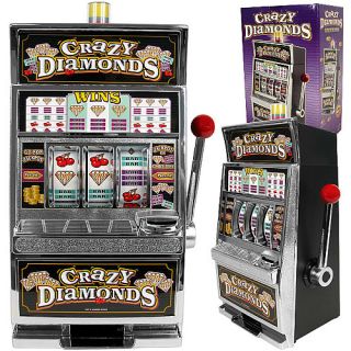Trademark Global Crazy Diamonds Slot Machine Bank   Authentic Replication (10 