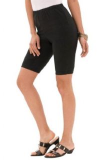 Roamans Women's Plus Size Pull On Bike Shorts Clothing