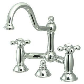 Kingston Brass Restoration Double Handle Widespread Bathroom Sink