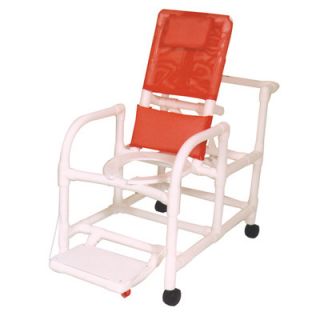 MJM International Echo Reclining Shower Chair with Footrest
