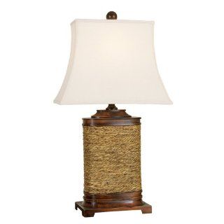 Mario Lamps 05T708 Wood Seagrass Table Lamp    