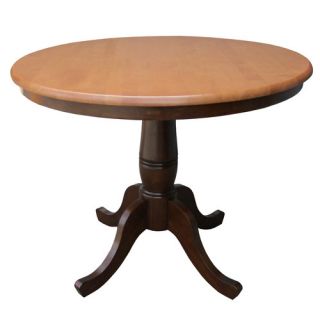 Solid wood pedestal base Round shape Base has 4 feet for maximum