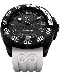 LAPIZTA Audax 300M Diver's Watch   48mm White and Black L22.1401 Watches