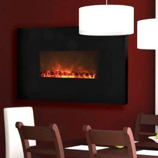 Dream Flame Wall Mount Linear Electric Fireplace Size 38"  Outdoor Fireplaces  Patio, Lawn & Garden