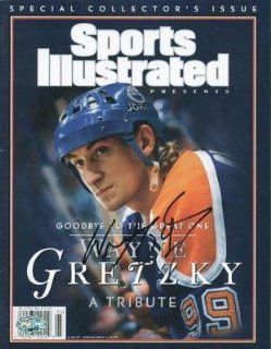 Oilers Wayne Gretzky Signed Sports Illustrated 1999 #j76612   PSA/DNA Certified   Autographed NHL Magazines Sports Collectibles