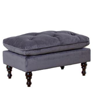 Home Loft Concept Gilbert Tufted Leather Storage Ottoman