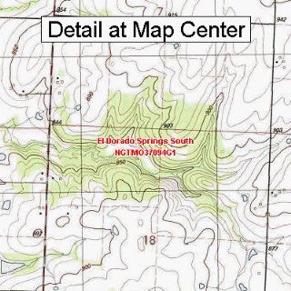 USGS Topographic Quadrangle Map   El Dorado Springs South, Missouri (Folded/Waterproof)  Outdoor Recreation Topographic Maps  Sports & Outdoors