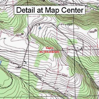USGS Topographic Quadrangle Map   Sayre, Pennsylvania (Folded/Waterproof)  Outdoor Recreation Topographic Maps  Sports & Outdoors