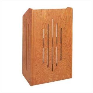 Claridge Products 729X No. 729 Premiere Lectern Finish Natural on Oak, Casters Include, Light Include 