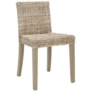 Safavieh Charlotte Wicker Parson Chair (Set of 2)