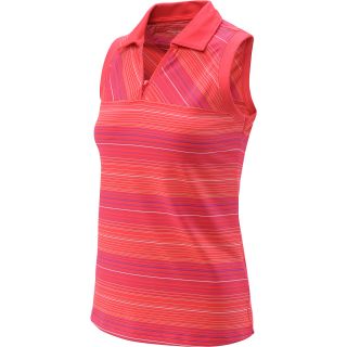 TOMMY ARMOUR Womens Striped Sleeveless Golf Polo   Size XS/Extra Small, Diva