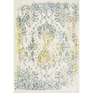 Laurent Ivory/ Slate Rug (52 X 77)