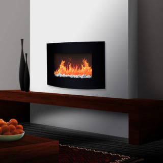 Warm House Wall Mounted Arched Glass Electric Fireplace