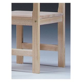 International Concepts Unfinished Wood Kids 3 Piece Table and Chair