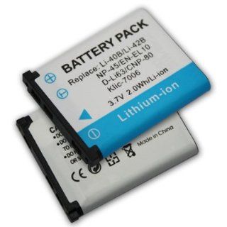 2P Battery for Olympus Stylus 725SW 730 740 750 760 770SW 780 790SW 820 830 840 850SW Tough 3000  Digital Camera Batteries  Camera & Photo